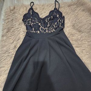 Windsor black dress lace formal small s new with tags